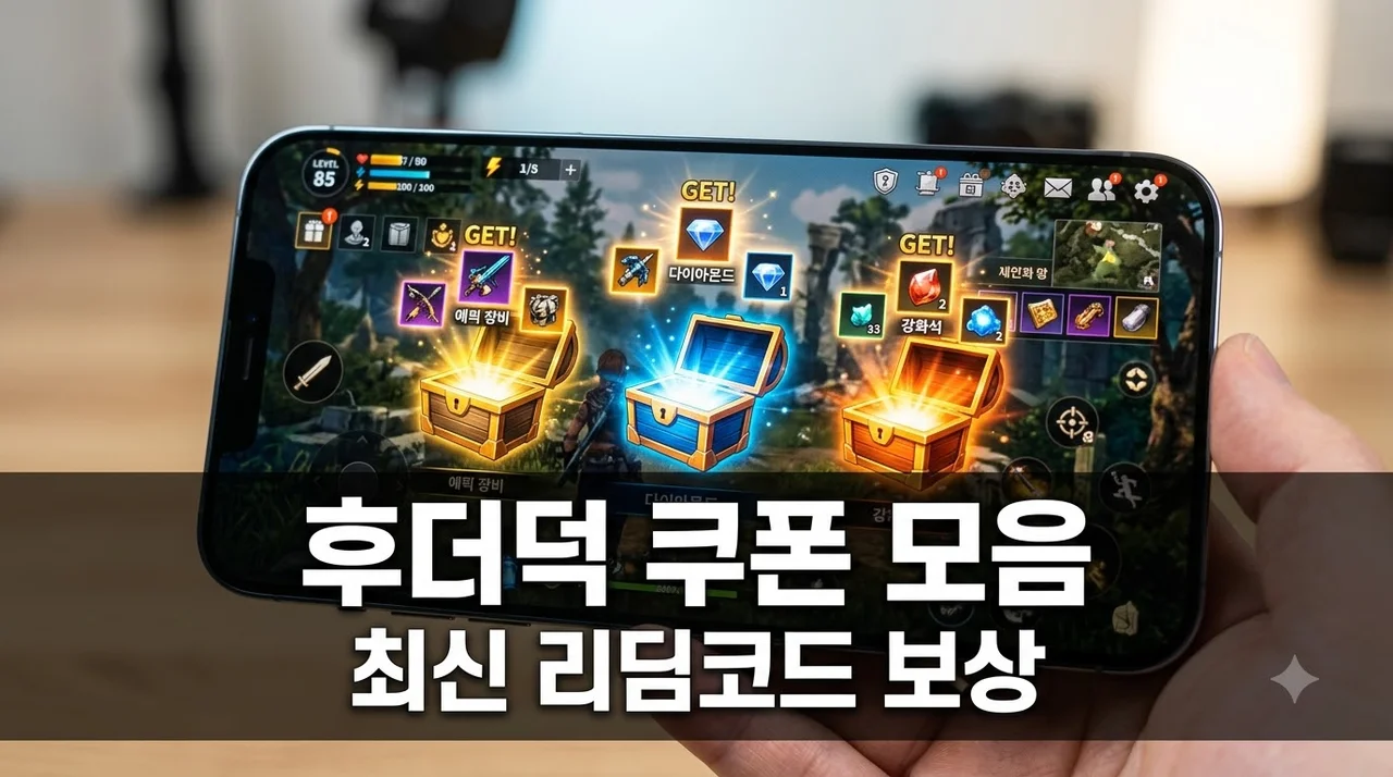 후더덕 서바이벌 쿠폰 최신 리딤코드 모음 및 입력 방법 총정리