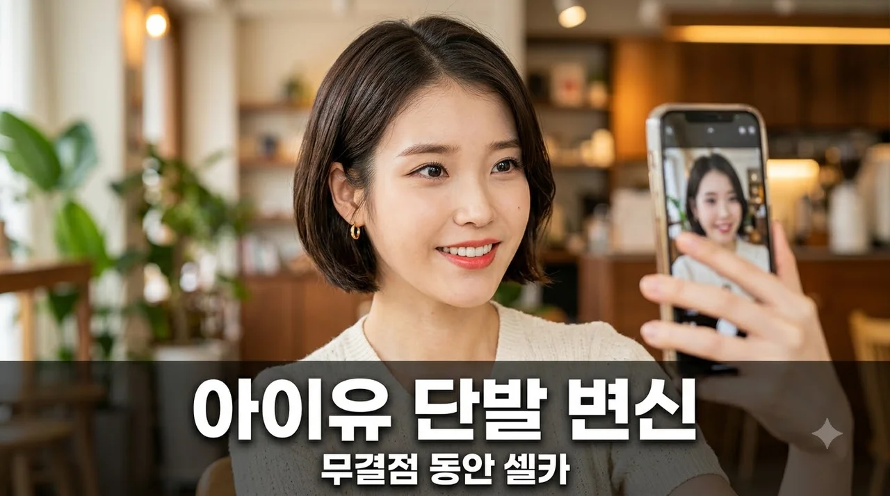 아이유 33세 단발 무결점 셀카 스타일 분석과 헤어 팁