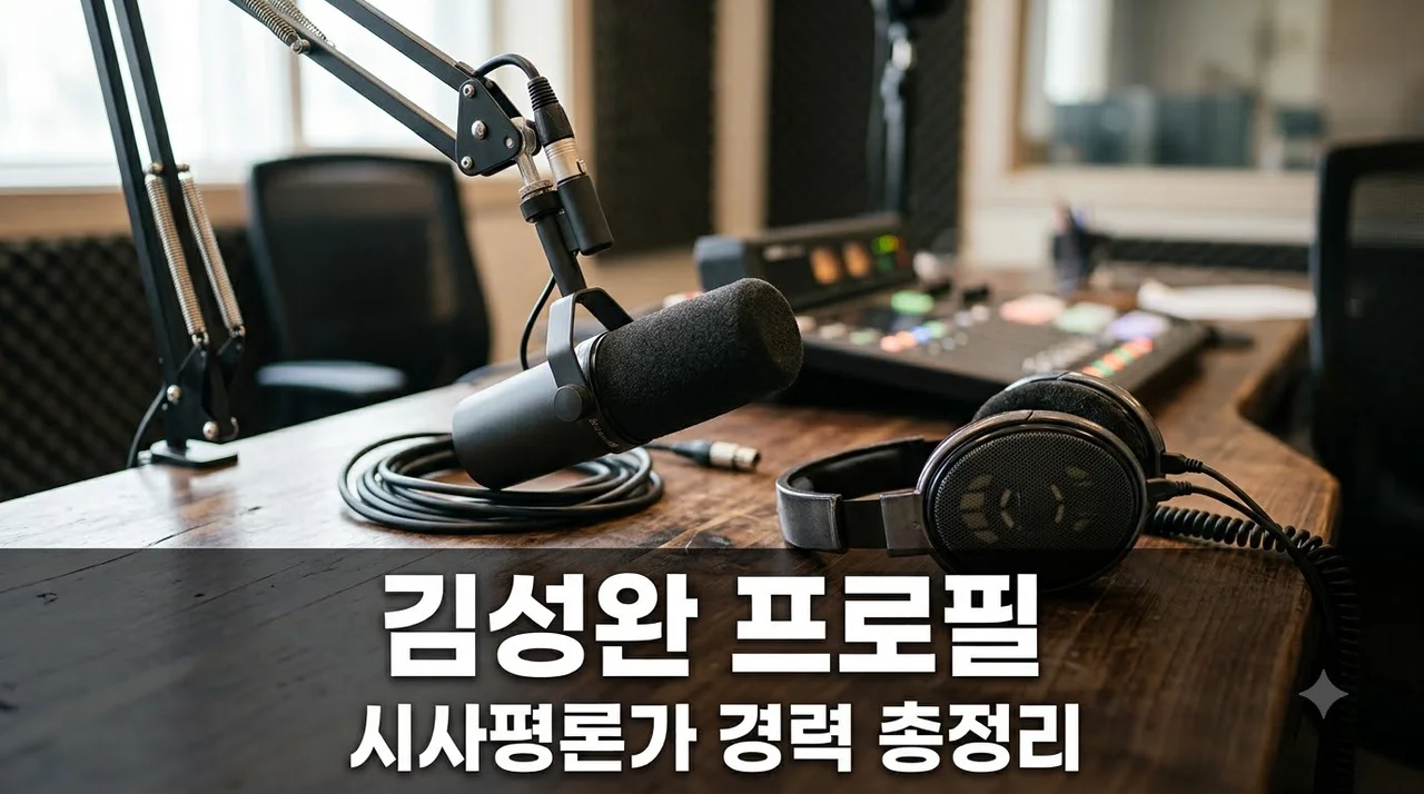 김성완 시사평론가 프로필 완벽 정리 나이 학력 방송 경력 총정리