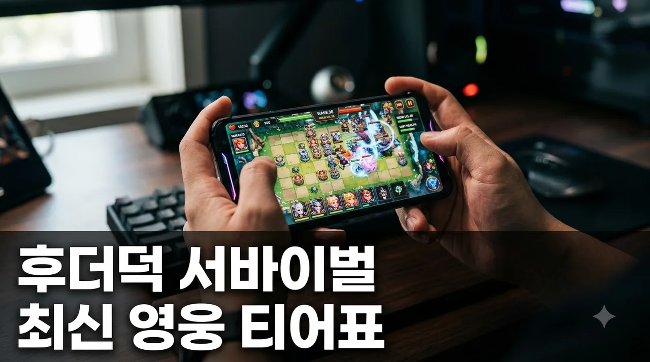 후더덕 서바이벌 티어 표 완벽 정리 S티어 추천 캐릭터 조합