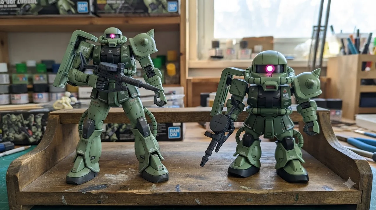 HG 크샤트리아 vs MGSD 크샤트리아 비교