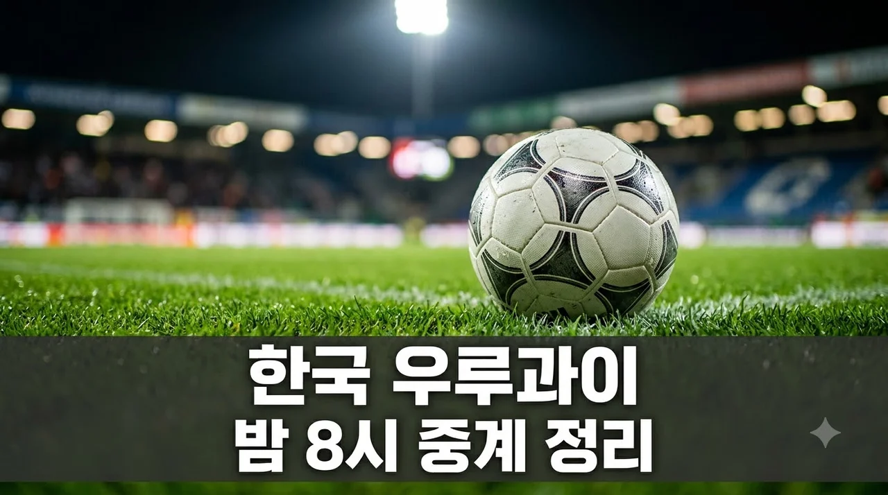 오늘 한국 우루과이 축구 몇 시? 밤 8시 중계 채널 총정리.. 시청 명당은?