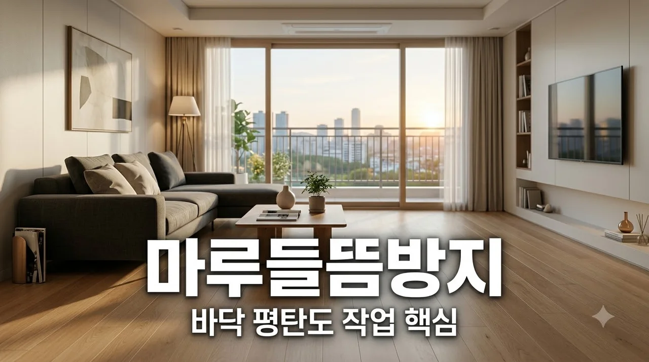 대구오페라스위첸 강마루 들뜸 소음 원인 바닥 평탄도 잡는 법