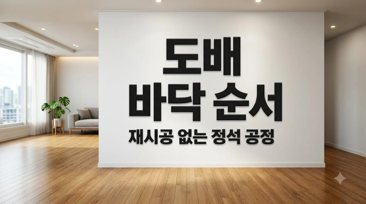 e편한세상두류역 도배 바닥 순서, 어느 공정이 먼저일까? 재시공 줄이는 팁