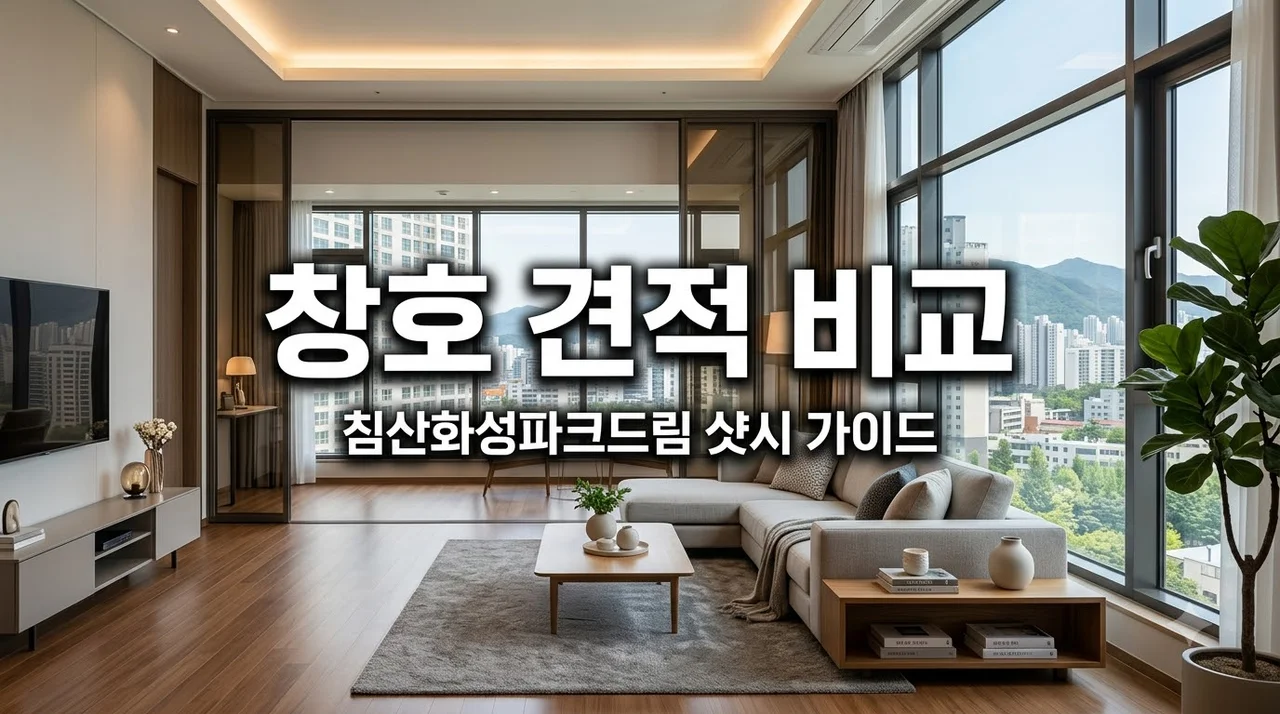대구 북구 침산화성파크드림 샷시·창호 유리·프레임·철거범위별 견적 비교 총정리