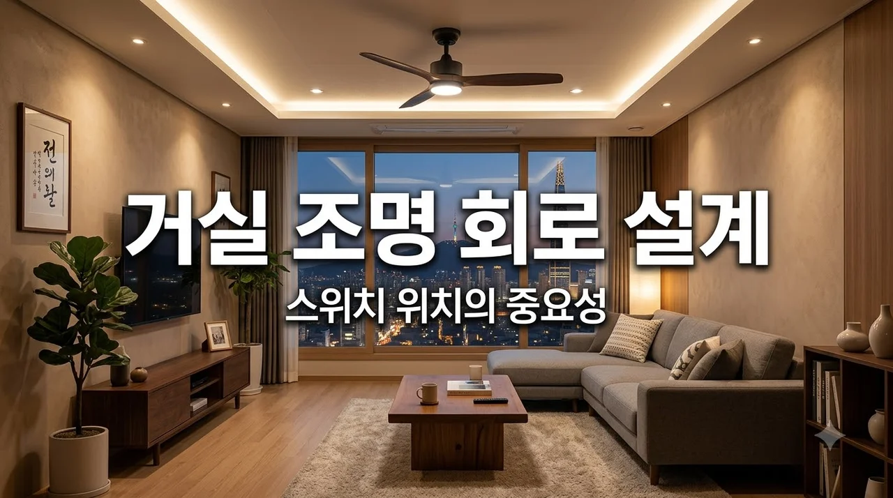 대구 남구 교대역하늘채뉴센트원 조명, 거실 밝기보다 회로·스위치 위치가 먼저인 이유