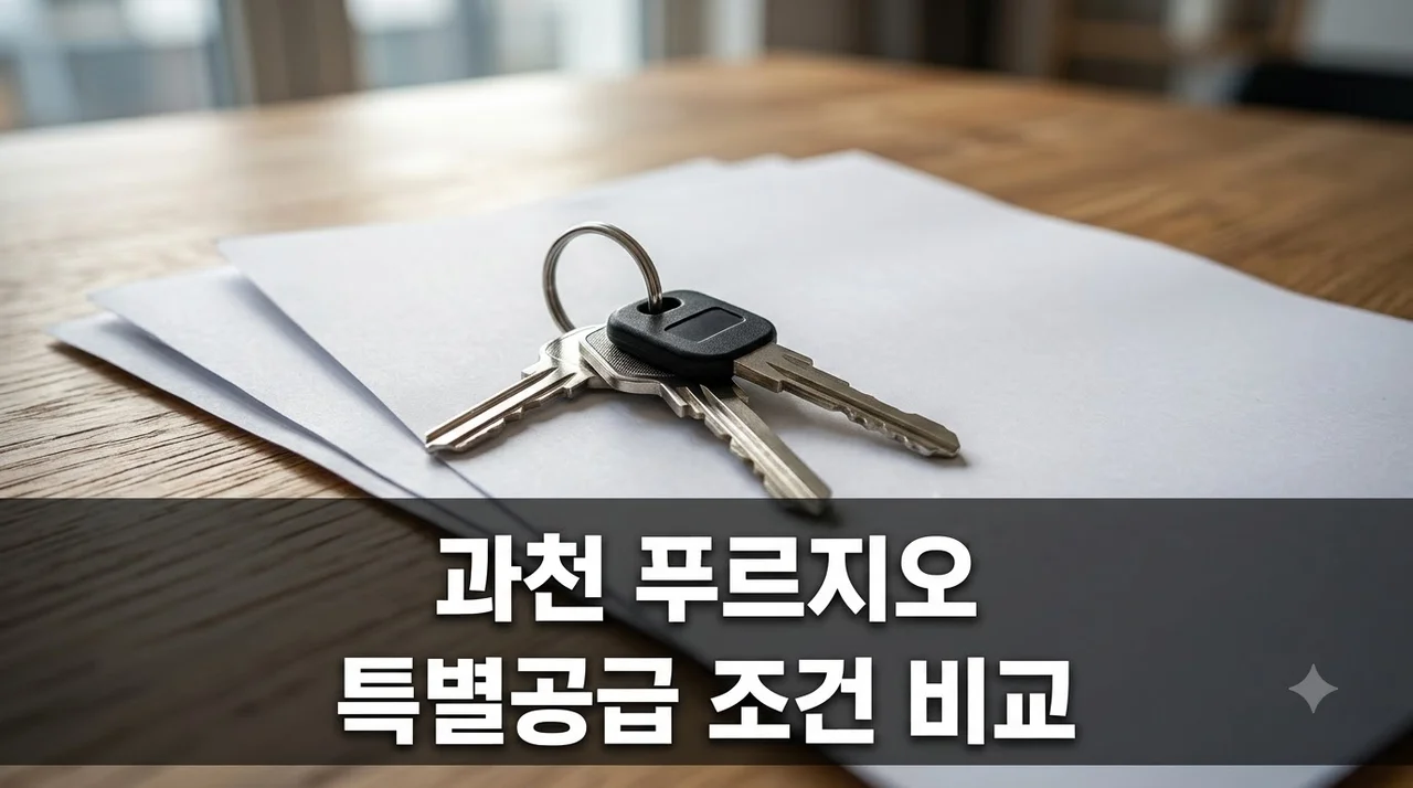 과천 푸르지오 라비엔오 84D 2가구 줍줍 청약.. 신혼 vs 노부모 당첨 확률 높은 쪽은?