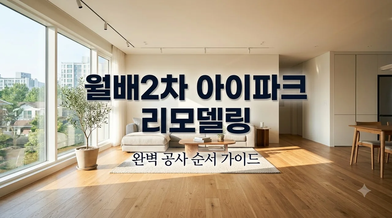 대구월배2차아이파크 입주 전 전체리모델링 공사 순서 및 필수 꿀팁 총정리