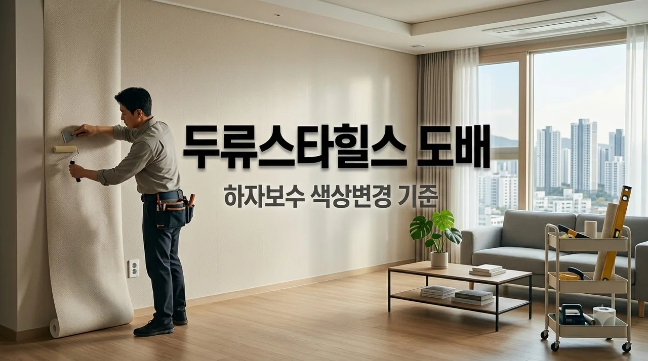 대구 서구 두류스타힐스 도배 필요할까? 하자보수와 색상변경 판단 기준