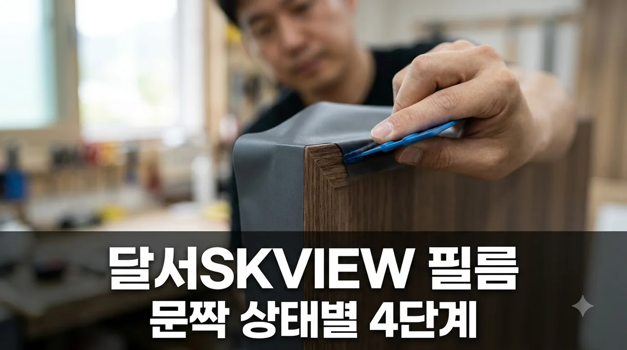 달서SKVIEW 인테리어필름 교체 vs 필름 문짝 상태별 4단계 진단법