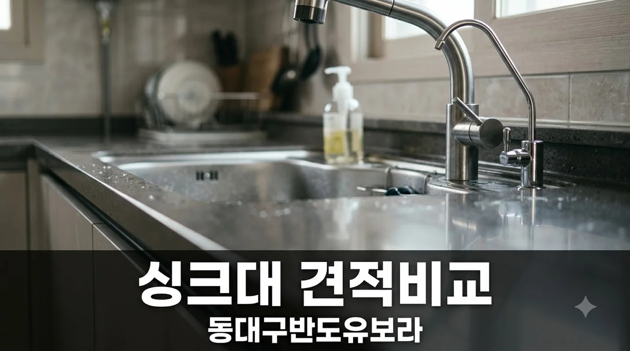 대구 동대구반도유보라 싱크대 주방 비용 견적 차이 완벽 정리