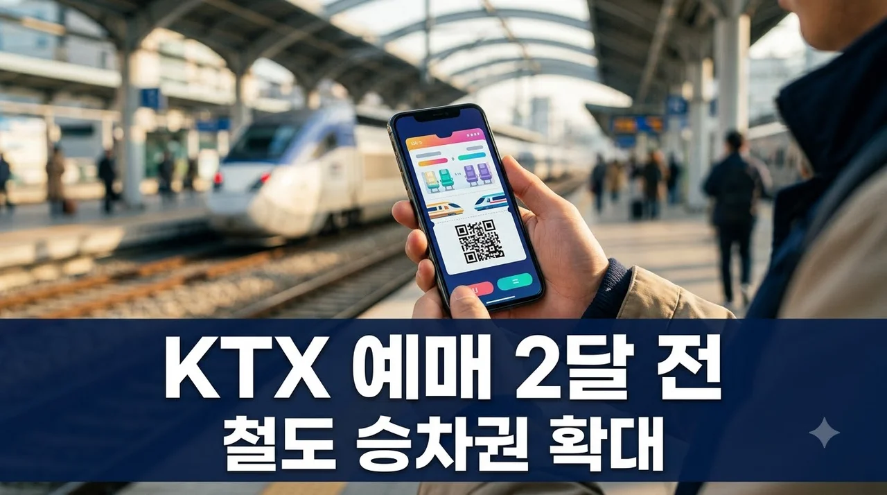 철도 승차권 예매기간 두 달 전으로 전격 확대.. KTX 티켓팅 꿀팁