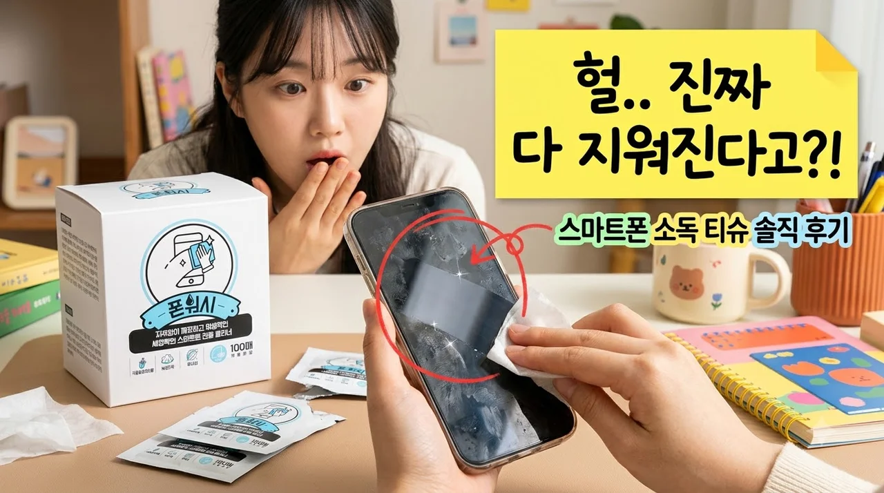 폰워시 스마트폰 클리너 살균 소독 티슈 액정 세정제 후기
