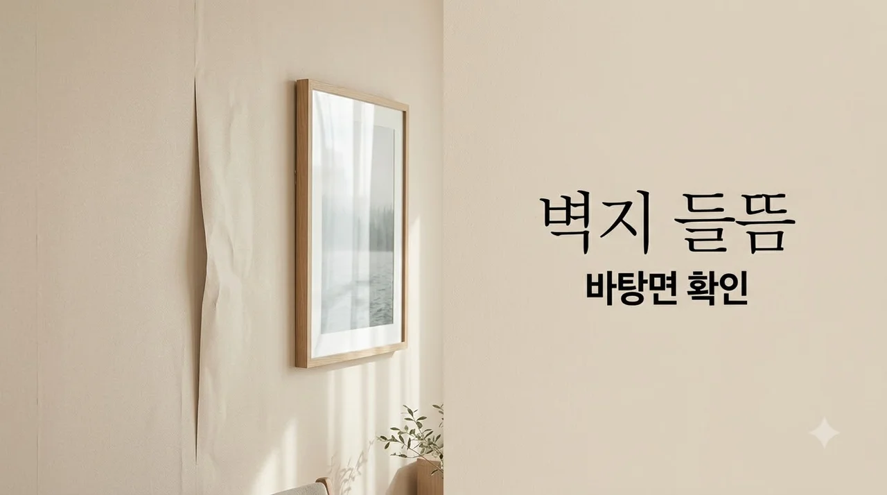 대구 중구 대구역센트럴자이 도배 벽지 들뜸 해결하기