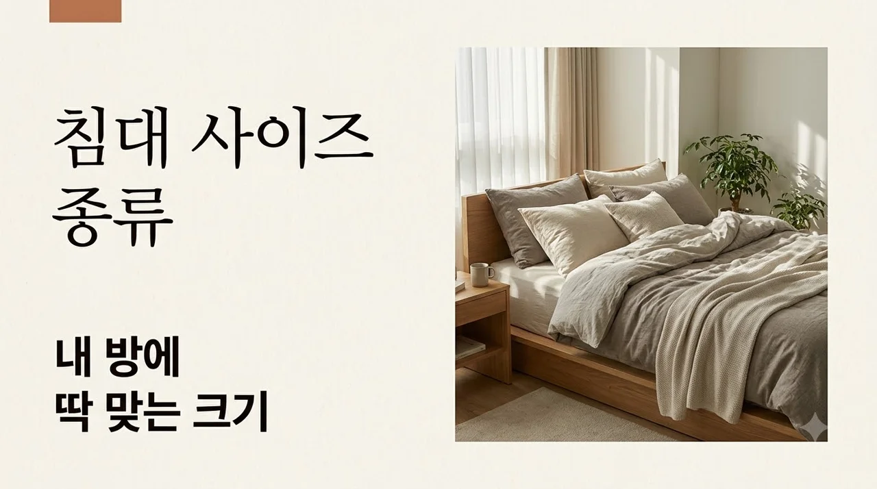 침대 사이즈 종류 완벽 정리! 내 방에 딱 맞는 매트리스 크기는?