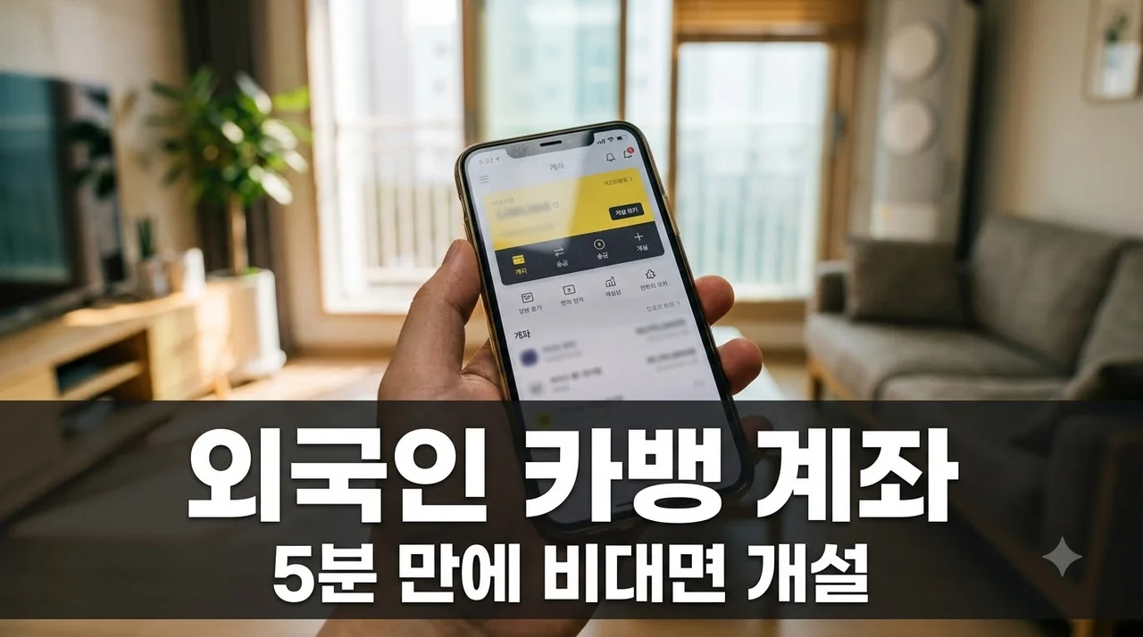 국내 거주 외국인 카카오뱅크 계좌 개설 5분 만에 비대면 가능