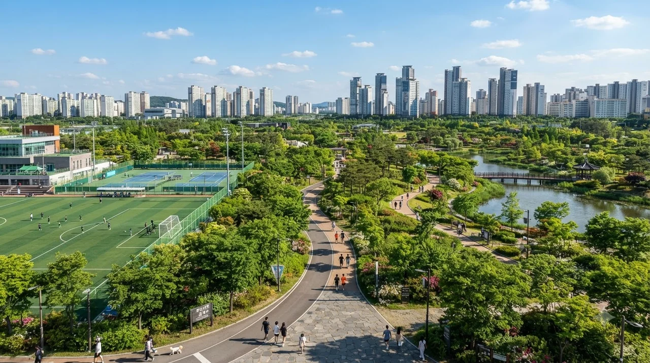 108만㎡ 초대형 도심 공원을 품은 에코 라이프