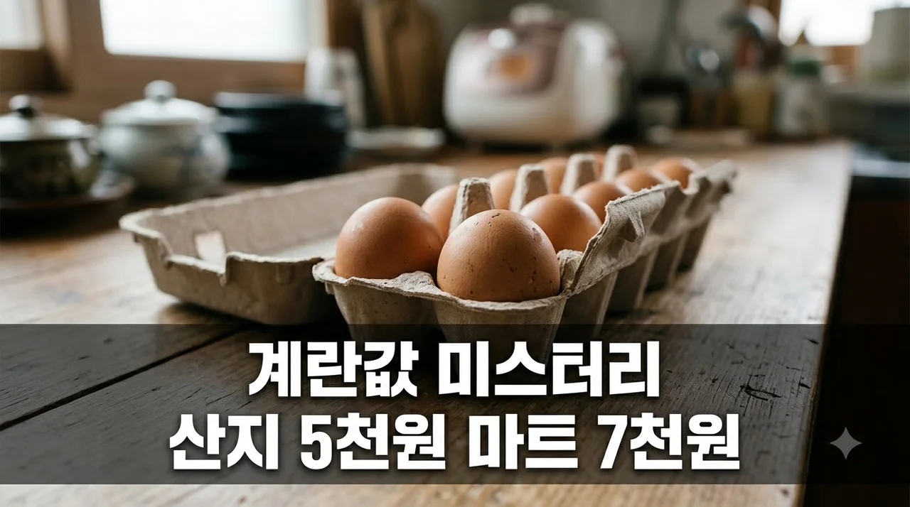 산지 5828원인데 계란 한판 7000원 재돌파.. 왜 이럴까?