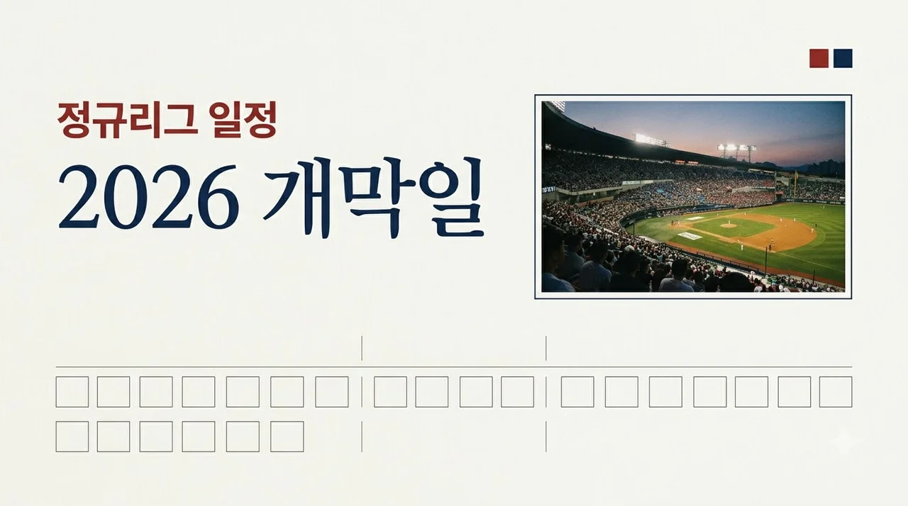 2026 프로야구 정규리그 일정 총정리 개막일과 팀별 경기수