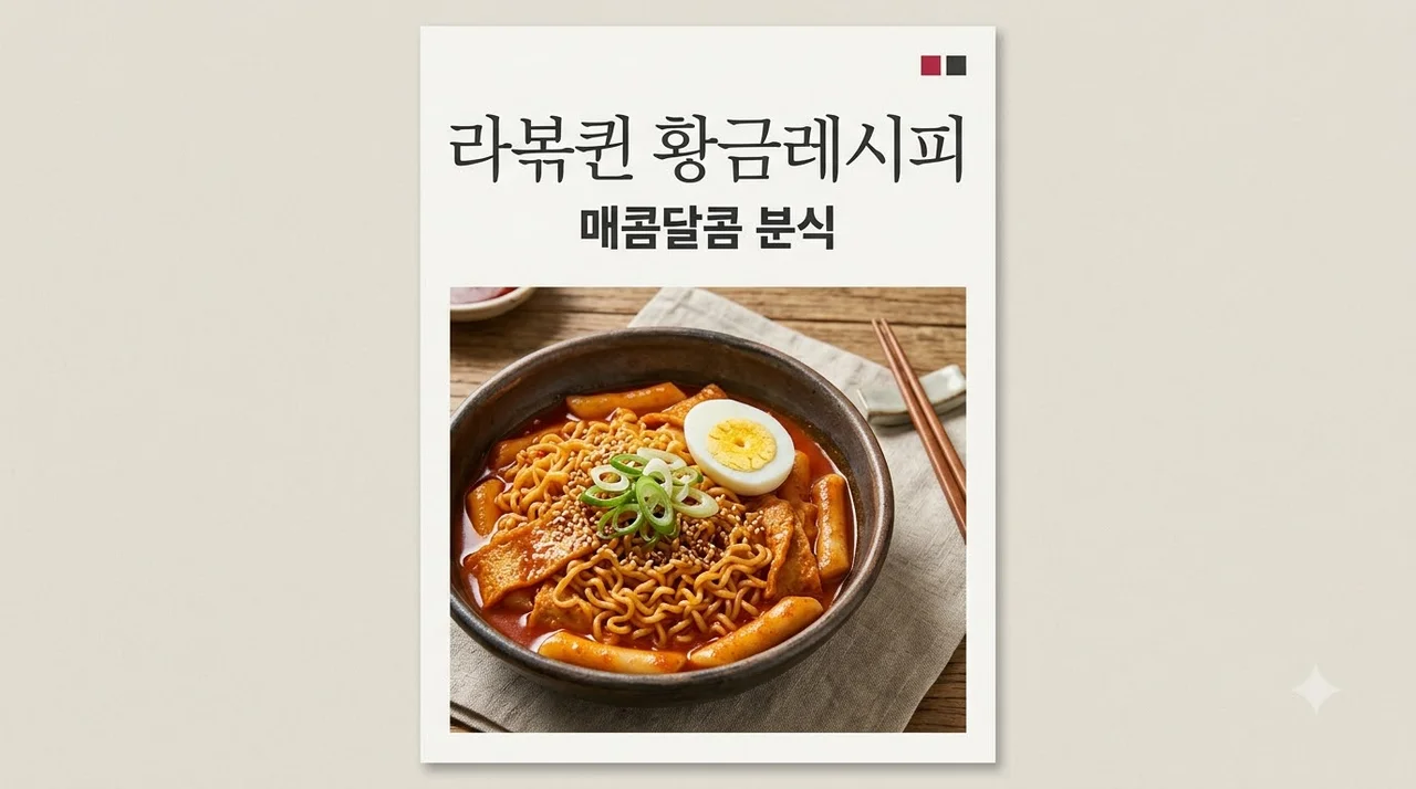 라볶퀸 맛있게 만드는 법과 황금레시피 완벽 가이드