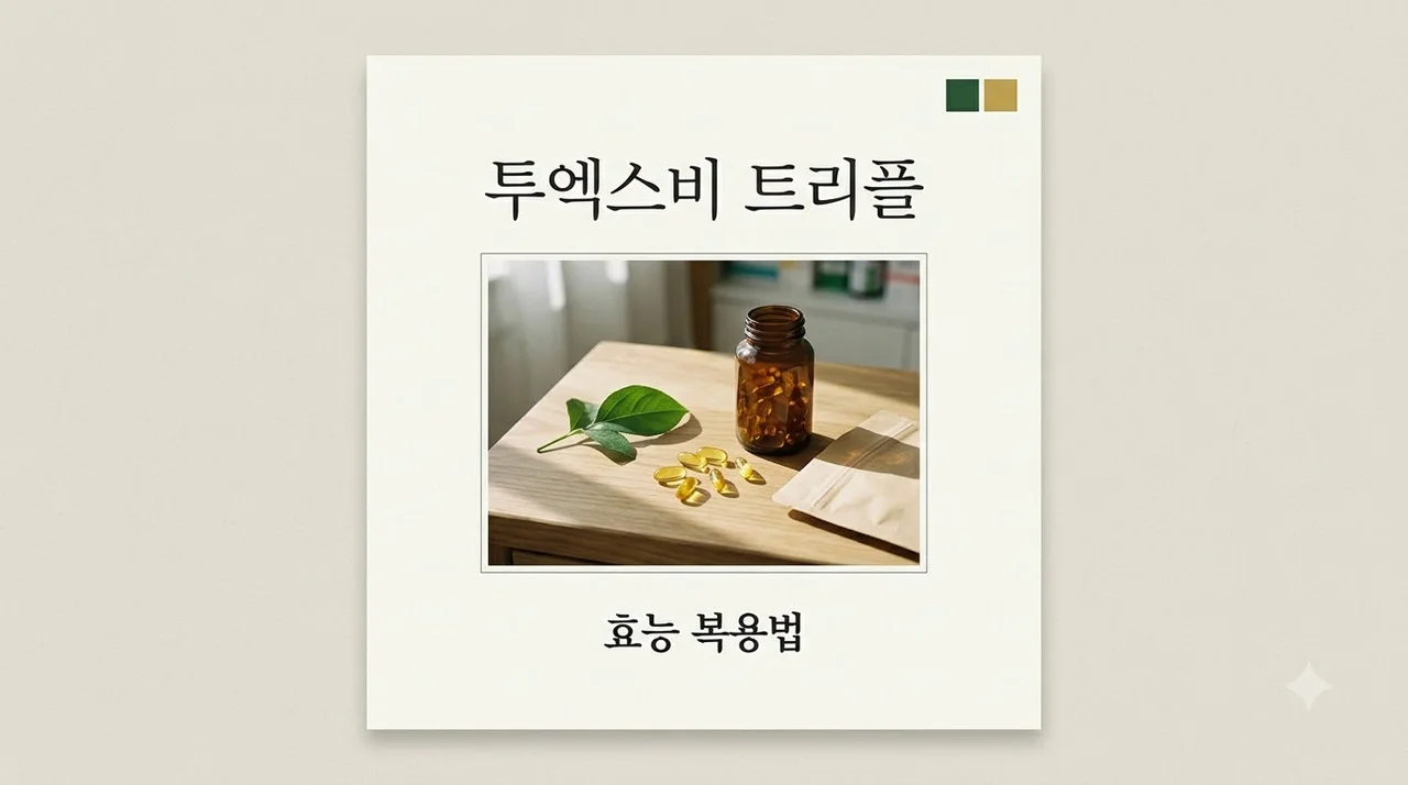 투엑스비 트리플 효능 부작용 복용법 및 가격 총정리