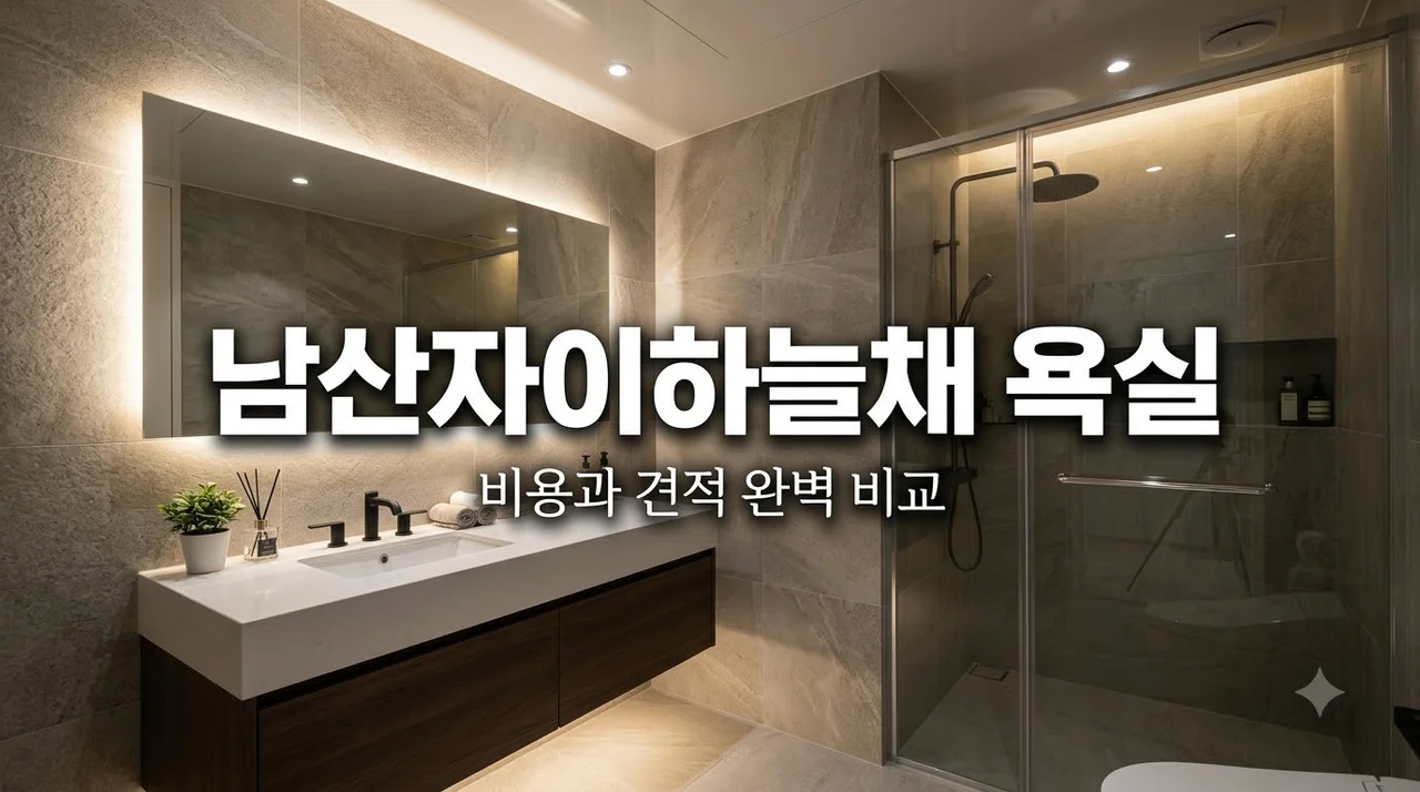 대구 중구 남산자이하늘채 욕실 비용·견적 차이는?