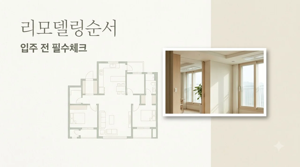 대구월배2차아이파크 입주 전 전체리모델링 공사 순서 완벽 가이드