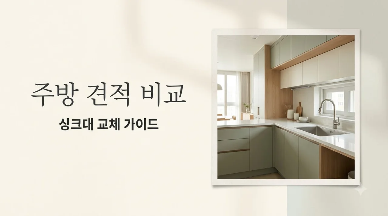 동대구반도유보라 싱크대 주방 인테리어 비용 견적 차이 완벽 비교