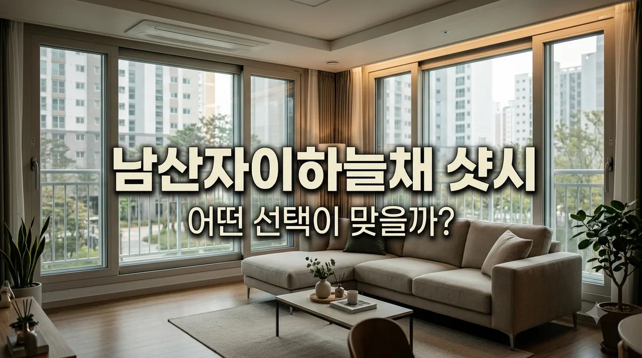 대구 중구 남산자이하늘채 샷시·창호, 어떤 선택이 맞을까?