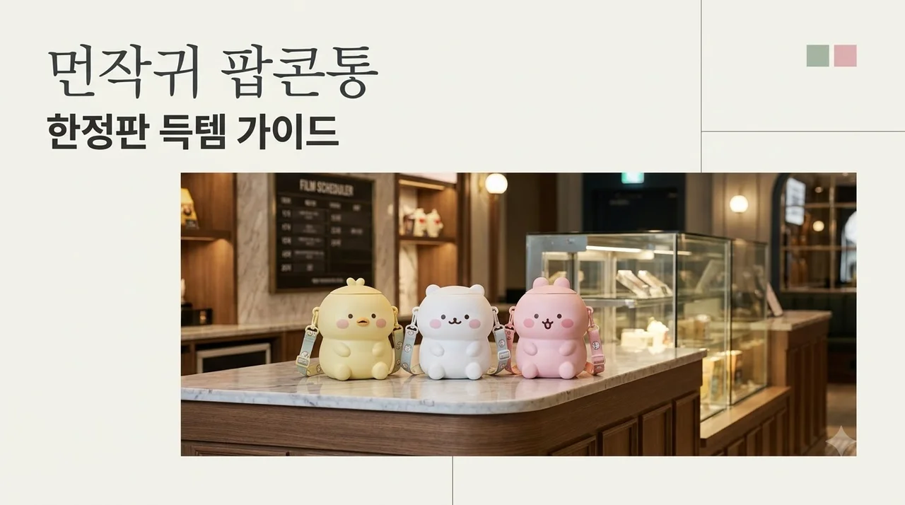 먼작귀 팝콘통 구매처와 한정판 득템 꿀팁 총정리