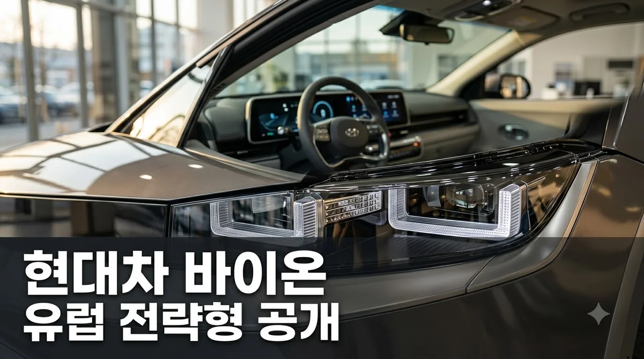 현대차 유럽 전략형 바이온 공개, 새로운 전기차의 시작