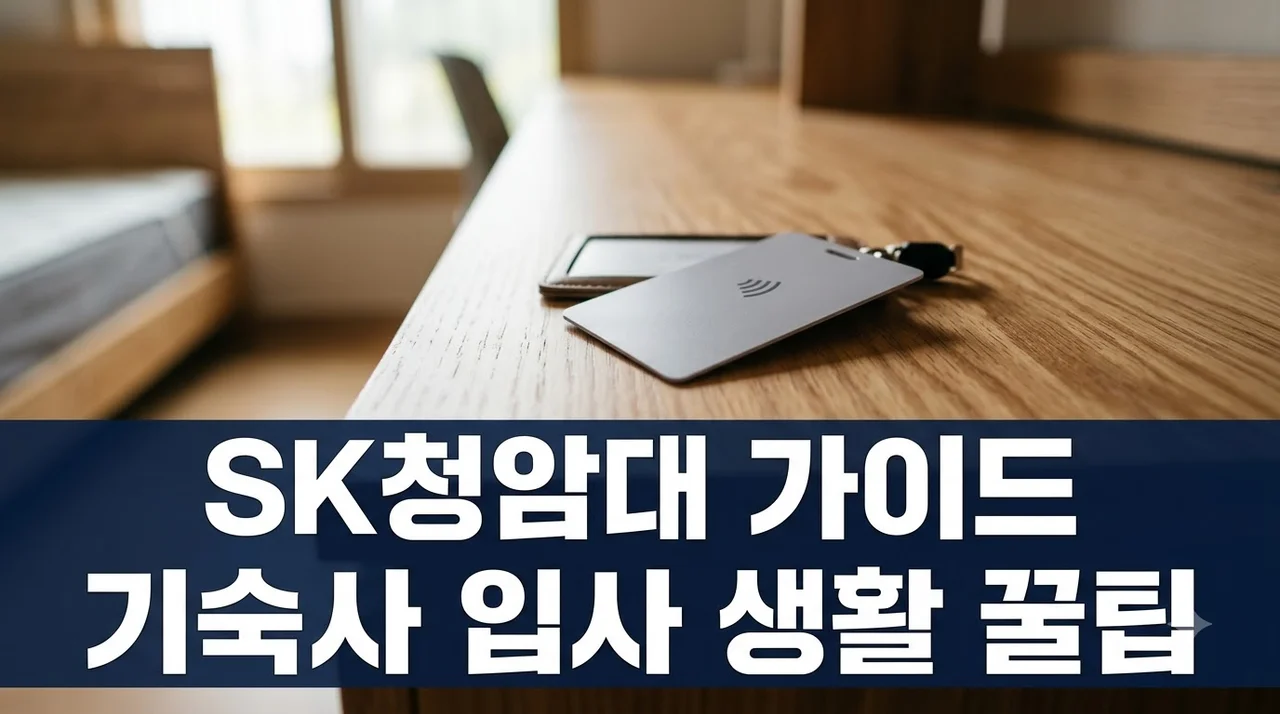 sk청암대 기숙사 시설 및 청암학사 입사 가이드 총정리