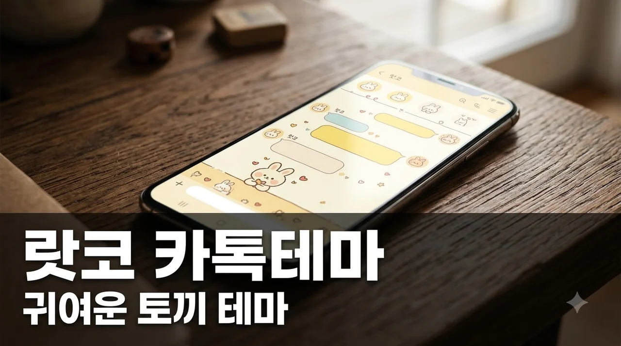 한정선 랏코 카톡테마 다운로드 및 적용 방법 완벽 가이드