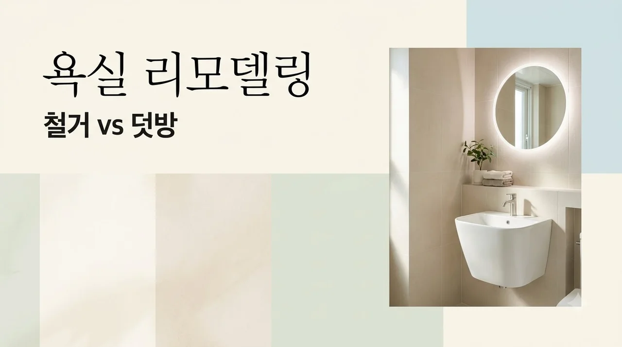 캐슬골드파크4단지 욕실 덧방 vs 전체철거 완벽 기준