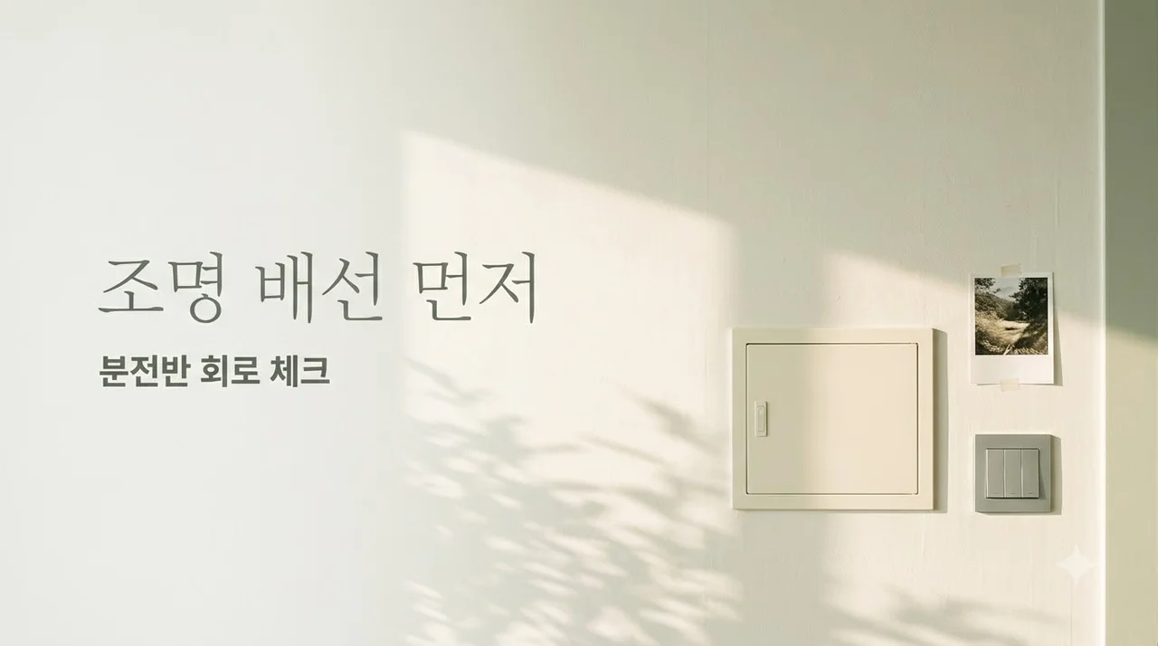 대구 동구 신서화성파크드림 조명, 등기구보다 전기 점검 필수
