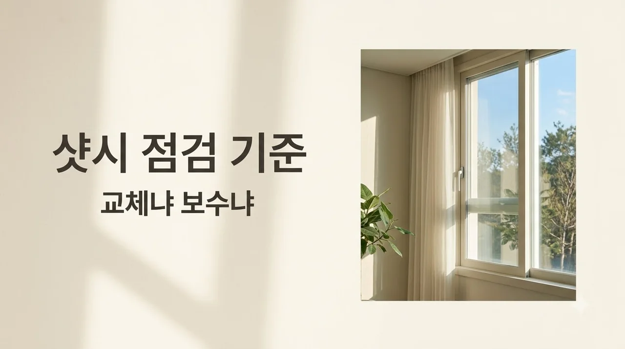 대구 서구 e편한세상두류역 샷시 창호 점검표 교체 보수 기준