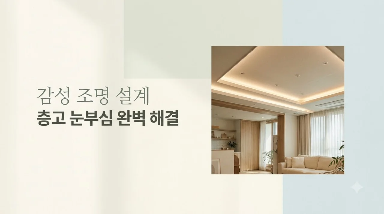 대구 중구 e편한세상대신 조명 공사, 간접조명과 다운라이트 선택법