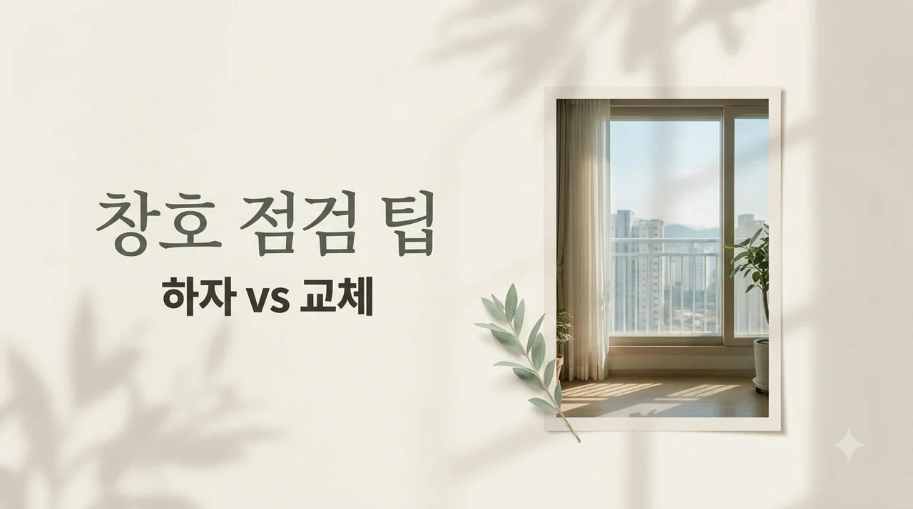 서대구센트럴자이 샷시·창호 하자보수와 옵션 업그레이드 구분 기준