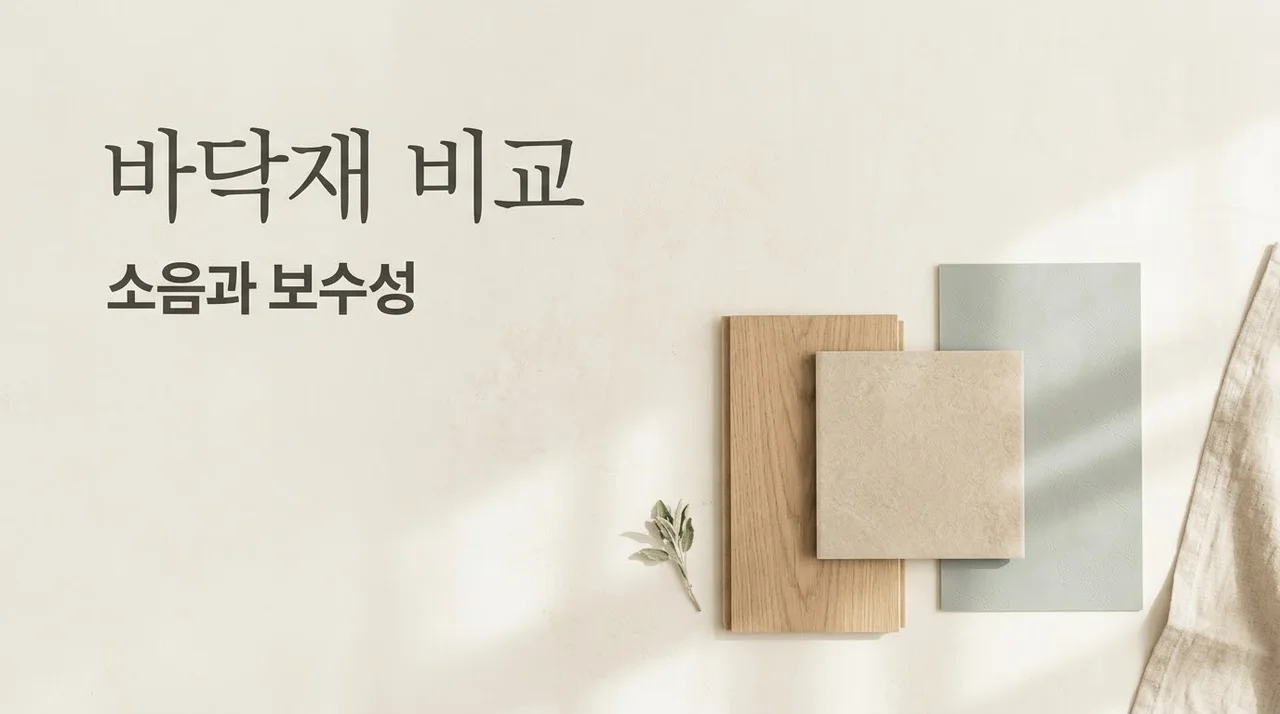 수성범어W 강마루 vs 타일·시트바닥 생활소음 보수성 비교법
