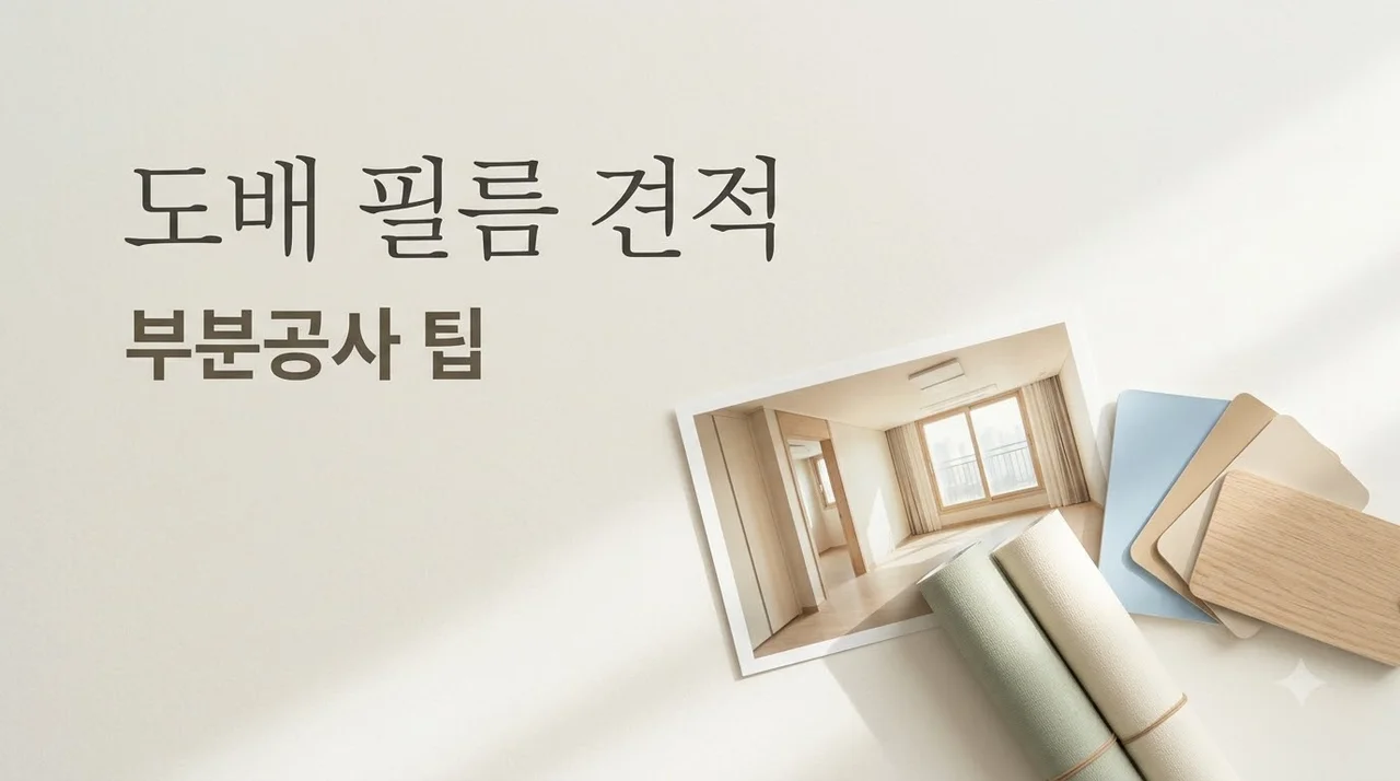 남산자이하늘채 도배 필름 부분공사 문 문틀 벽면 견적 비교