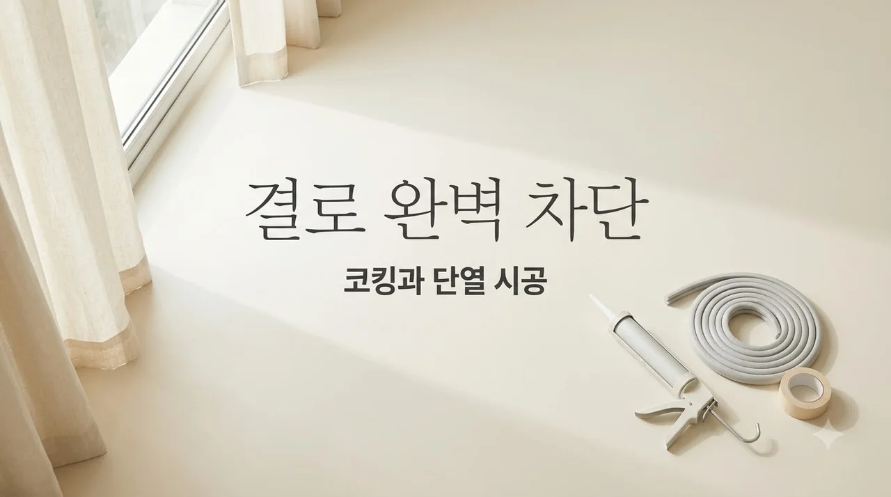 대구 중구 대구역센트럴자이 코킹·베란다단열, 창 주변 결로 해결법