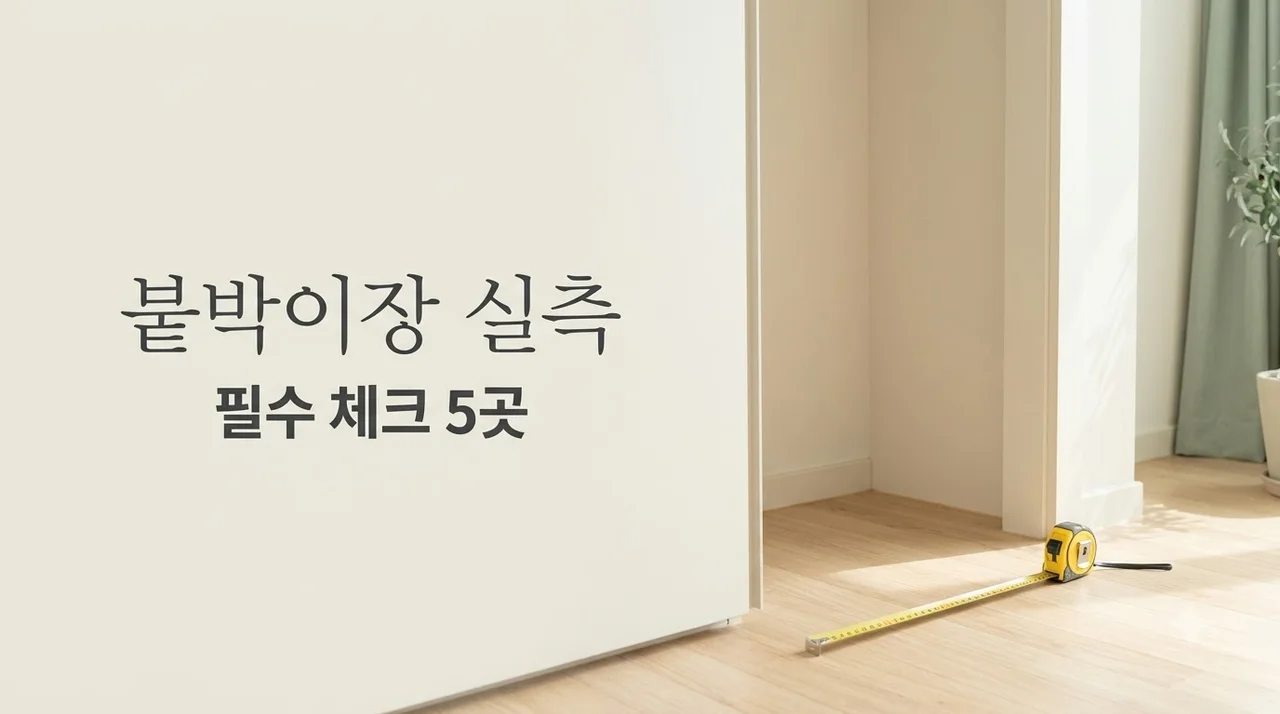 청라힐스자이 붙박이장 맞춤 전 콘센트·걸레받이 필수 실측 5곳