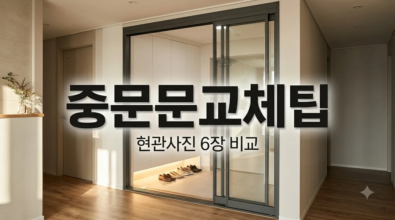 대구노원한신더휴 중문·문교체 설치 전후 비교 필수 현관 사진 6장 팁