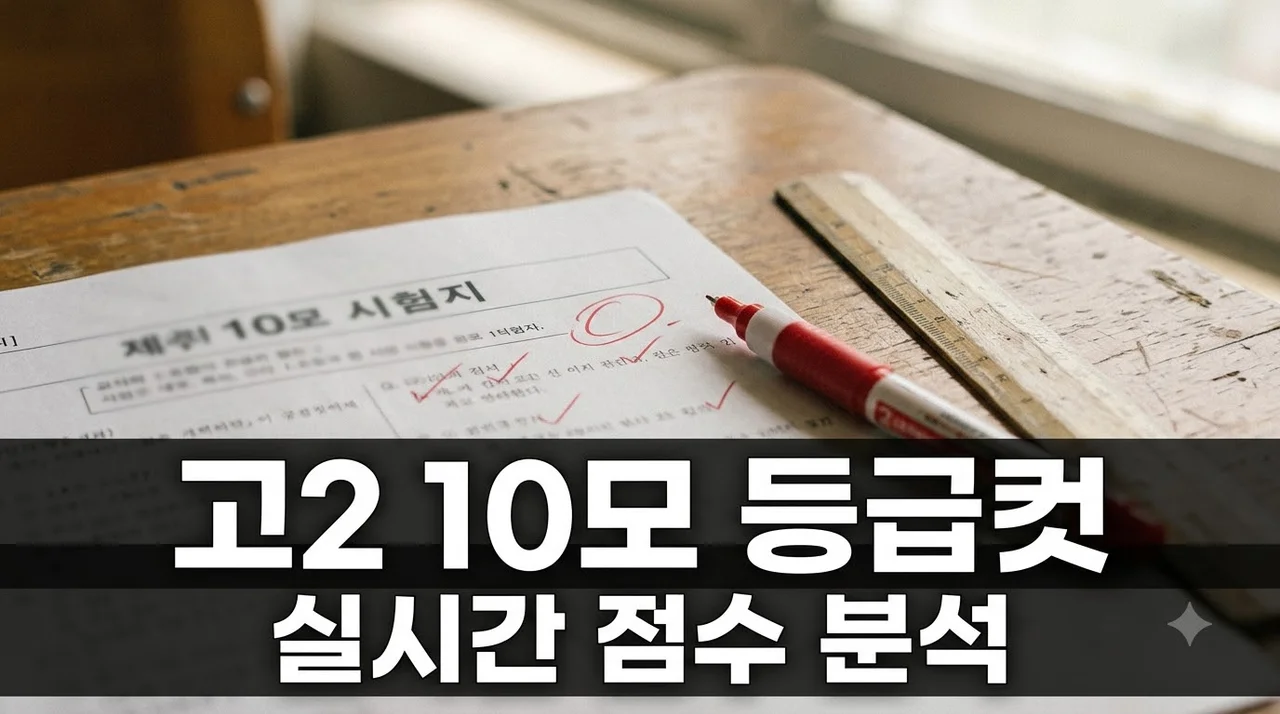 2026 고2 10모 등급컷 및 원점수 분석, 겨울방학 역전 전략