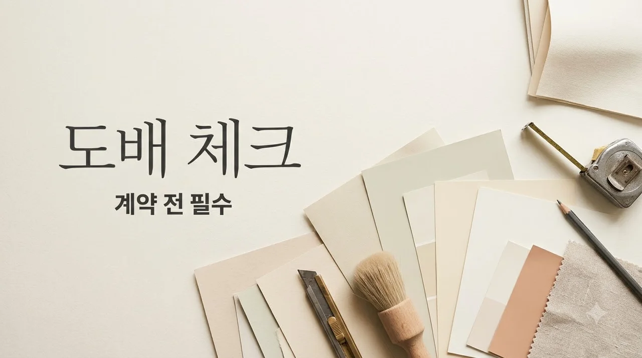 대구 수성구 캐슬골드파크4단지 도배 추천업체, 계약 전 체크리스트