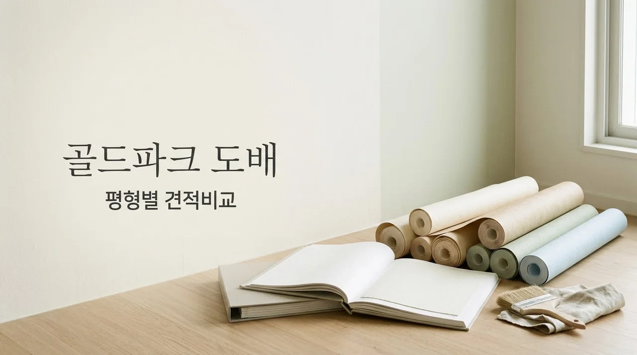 대구 수성구 캐슬골드파크4단지 도배 비용 견적 차이 총정리