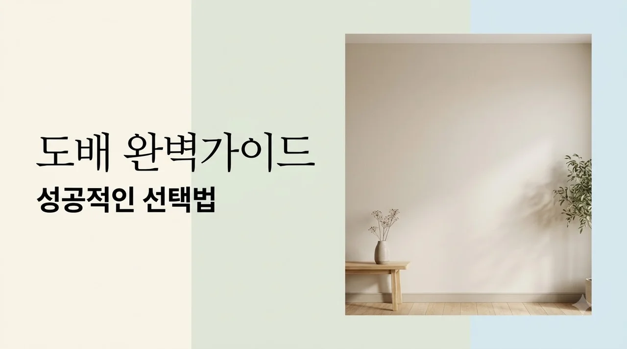 대구 수성구 캐슬골드파크4단지 도배 선택 가이드 비용 비교