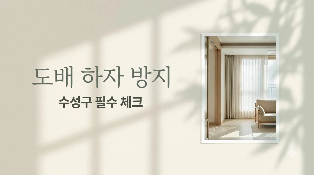 대구 수성구 캐슬골드파크4단지 도배, 하자 막는 체크리스트