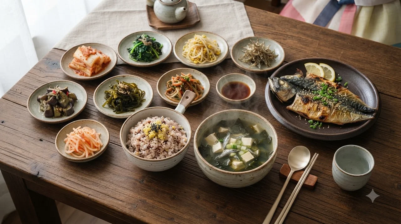 한눈에 보는 가족 밥상 핵심 영양 구성표