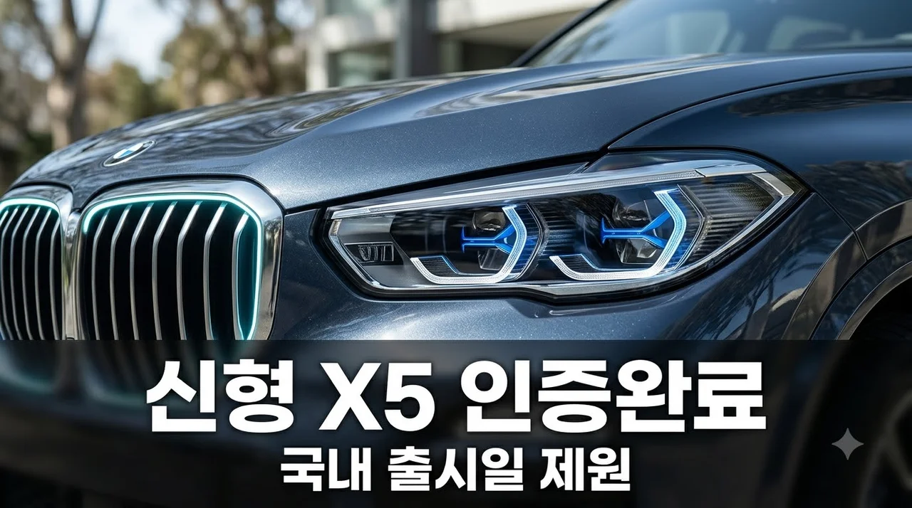 5세대 BMW X5 풀체인지 국내 인증 완료 출시일과 제원 총정리